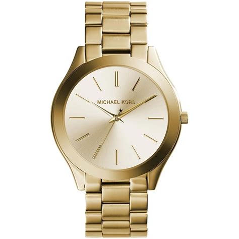 michael kors slim runway plum tone watch|Michael Kors gold tone watch.